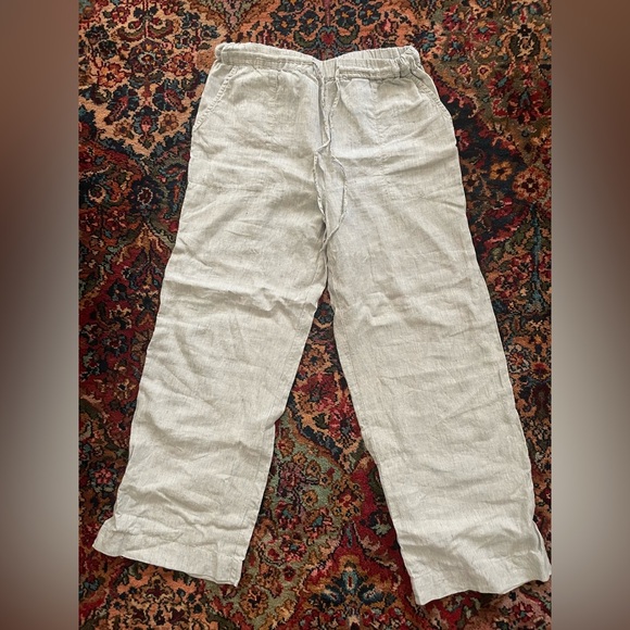 Poetry pinstripe linen pants size 8 - Picture 1 of 7